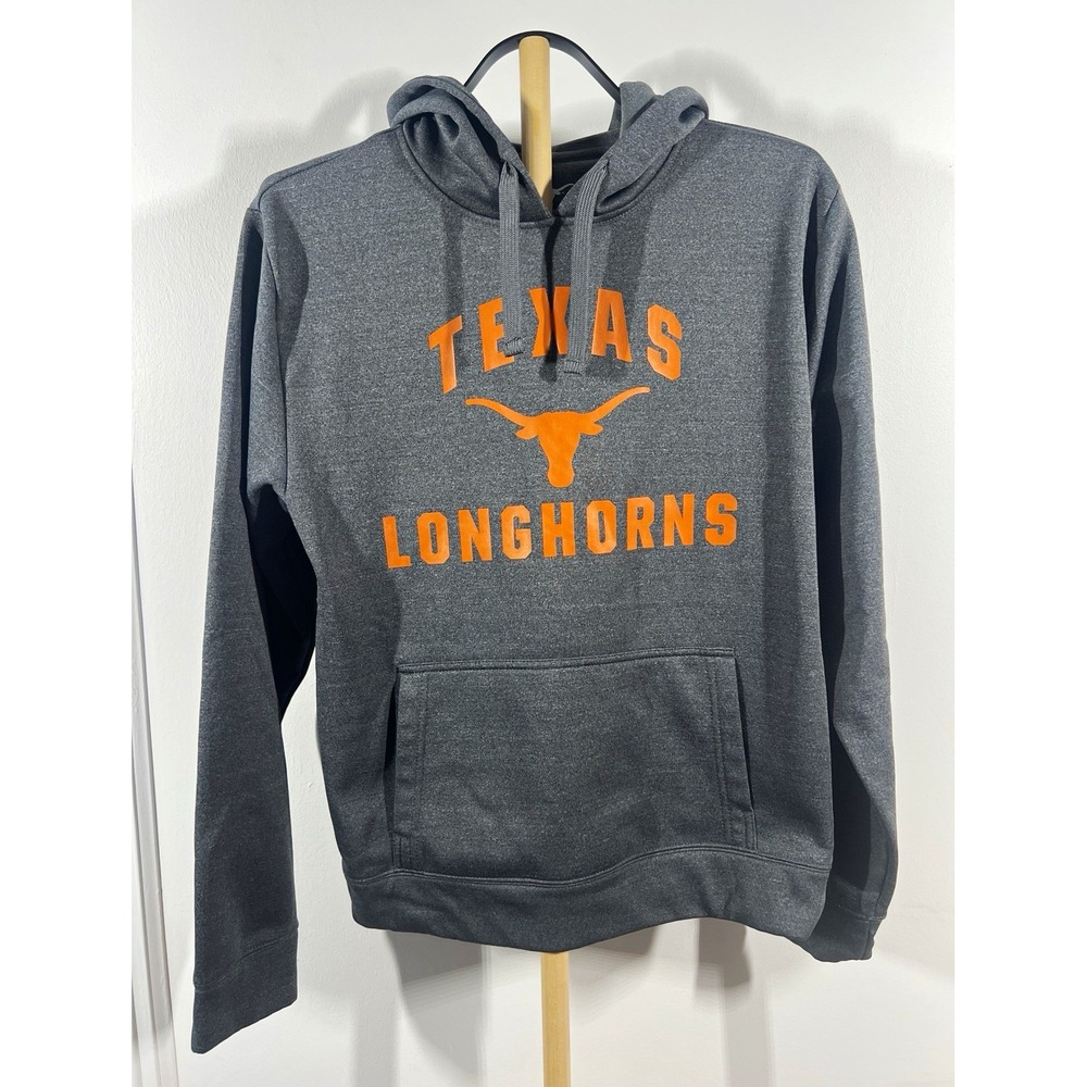 Texas Longhorns We Are Texas Hoodie Mens Small Gray Orange NCAA UT Longhorn